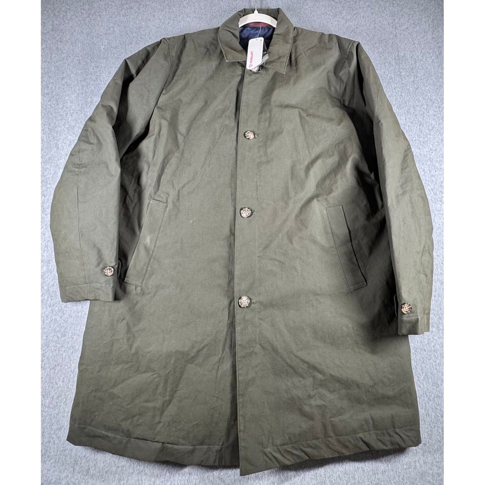 Bonobos‎ Primaloft Coat Mens XXL 2XL Green Lined Mac Jacket Canvas NWT